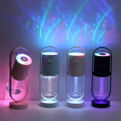 200ml Colorful LED USB Ultrasonic Humidifier Air Mist Humidifier with 7 Colors Mini Cool Mist Air Purifier