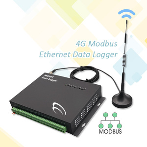 4G Modbus Ethernet Data Logger With Antenna Industrial Real Time Data Recorder For Factory Environmental Monitoring - Product Image 1