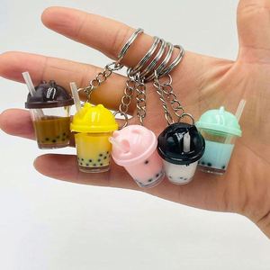 Promotional Keychain <b>Bubble</b> <b>Boba</b> Milk Tea Special Keychains Bag Car Keyring - Product Image 2