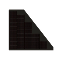 Panneau solaire hors réseau CE Full Black 90W en verre trempé N-Type PERC HJT Mono 18V haute efficacité 20%+ pour la charge de batterie