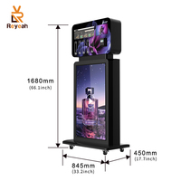 Distributeur automatique de parfum sur pied avec écran tactile publicitaire de 43 pouces pour centre commercial