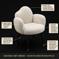 Meubles de chambre à coucher de style luxe léger en gros, coiffeuse tendance, chaises de maquillage, chaise de toilette