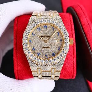 นาฬิกาข้อมือผู้ชายสไตล์ฮิปฮอปแบบกลไกสั่งทำพิเศษ ประดับเพชร VVS มอสซาไนต์ งานแฮนด์เมด - Product Image 5