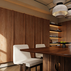 BOSNiE Credenza Moderna in Legno di Quercia Ecologica Impermeabile Armadio di Stoccaggio Buffet per Cucina e Soggiorno - Product Image 3