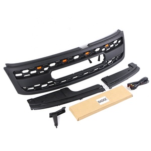 Accesorios Exteriores para Automóviles Todoterreno, Parrilla Delantera Negra ABS, Parrilla LED para Automóvil, Compatible con PATROL Y61 2005-2020 - Product Image 3