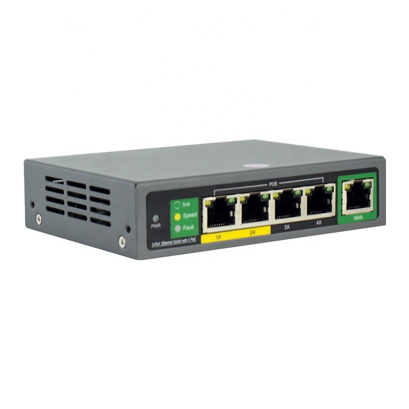 Неуправляемый коммутатор POE Fast Ethernet, гигабитный сетевой коммутатор с 4 портами 10/100/1000 м CCTV