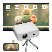Hotack L012 Mini projecteur extérieur portable Projecteur de téléphone sans fil Android intelligent Projecteur vidéo Home cinéma