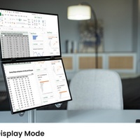 Yubwvo 2560*1440 Extender de moniteur d'ordinateur portable double moniteur portable avec conception pliable à 360 degrés pour PS4 PS5