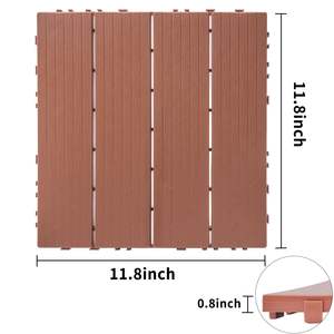 DB <b>Plastic</b> Interlocking Deck Tiles Smooth Technics 11.8"x11.8" Pack 44 Waterproof All Weather Outdoor Patio <b>Flooring</b> Garden - Product Image 2