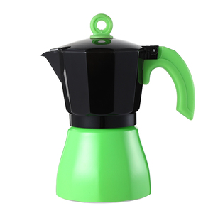OEM personnalisé café expresso café <span class=keywords><strong>Moka</strong></span> pot 6 tasses aluminium & acier inoxydable portable céramique & verre ensemble direct fabricant - Product Image 3