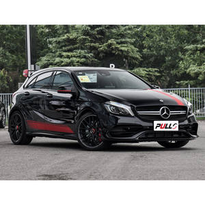 Kit de carrocería para Benz Clase A W176 2013-2018 cambio a estilo <span class=keywords><strong>AMG45</strong></span> incluye parachoques delantero y trasero con rejilla y faldón lateral - Product Image 3
