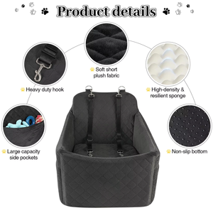 Asiento Elevado Acolchado para Perros Pequeños, con Funda Lavable y Correas de Seguridad - Product Image 5