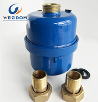 Compteur d'eau volumétrique à piston rotatif DN15, corps en laiton, IP68, personnalisable OEM, certifié ISO4064