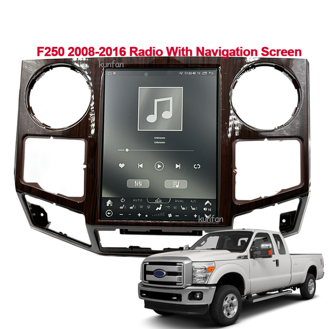 12.1" Android Car Radio Carplay Navigation for Ford F250 F350 Super Duty 2008 - 2016 SYNC3 Tesla Style Smart Display Screen