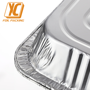 <span class=keywords><strong>Barquette</strong></span> de cuisson jetable <span class=keywords><strong>en</strong></span> <span class=keywords><strong>aluminium</strong></span> 9x13 demi-taille, rectangulaire, pour barbecue, préparation alimentaire, <span class=keywords><strong>avec</strong></span> <span class=keywords><strong>couvercle</strong></span> - Product Image 4