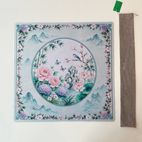 Tapis de jeu pliable de style chinois américain pour Mahjong, anti-bruit, antidérapant et silencieux, pour les joueurs de Mahjong et de Poker