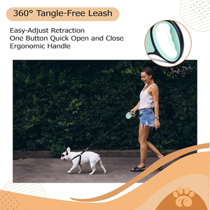 Großhandel Custom Logo Luxus Hunde halsbänder & einziehbare Leinen-Premium Seil halsbänder Auto Lock Lead Straps, OEM/ODM - Product Image 2