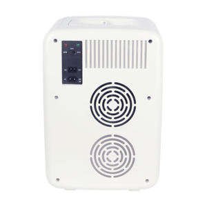 Offre Spéciale d'usine dessus de <span class=keywords><strong>Table</strong></span> Portable 220v 12v maison voiture <span class=keywords><strong>pas</strong></span> <span class=keywords><strong>cher</strong></span> maquillage 10L porte en verre blanc thermoélectrique Mini réfrigérateur - Product Image 6