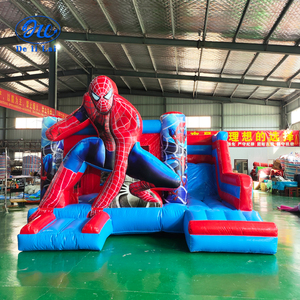Castillo Inflable Pequeño <span class=keywords><strong>de</strong></span> Spider-Man con Tobogán y Cama Elástica para Niños - Product Image 3