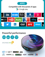Boîtier TV HK1 Max Plus RK3368 Octa Core Android 9.0 4 Go 64 Go Google Play HD 4K Décodeur 32 Go 128 Go HK1Max Smart TV Box Wifi double