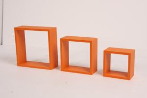 رف جداري خشبي عائم على شكل مكعب مع لوح MDF - Product Image 4