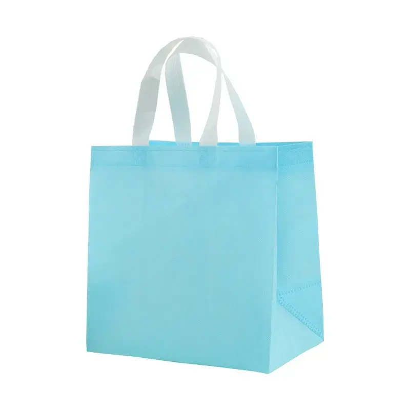食品包装用の無地のカスタマイズされたロゴバッグ不織布ハンドバッグ環境にやさしい分解性バッグ