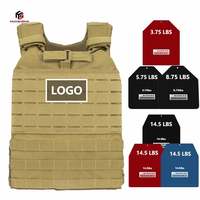 Gilet lesté de gros, 10 couleurs, porte-plaques réglable pour fitness, entraînement en salle de sport et musculation