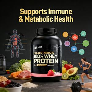 OEM/ODM Nutrição Esportiva Gold Standard 100% Whey <span class=keywords><strong>Protein</strong></span> em Pó, Suporte de Alta Proteína para Saúde Muscular e Recuperação Muscular com BCAA - Product Image 3
