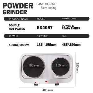 DSP Electric <b>Ceramic</b> Cooktop 2 Burners Smooth Surface <b>Knob</b> Control Household Stove - Product Image 4