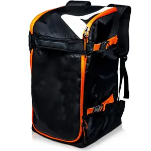 Kayak botu çantası sırt çantası 50L Snowboard kayak botları kask seyahat çantası ceket taşıyıcı bagaj ayarlanabilir askıları ile