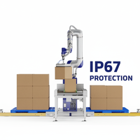 Paletizador Robótico JINWEI DS-CR35-U de 35 kg y 2246 mm, Resistente, IP67, CE UL, 8 piezas/min, ISO 10218, para la Industria Química y de Fertilizantes