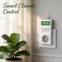 Sensor de Temperatura Inalámbrico para Electrodomésticos, Dispositivo de Control de Temperatura con Ahorro de Energía, Antiinflamable, para Uso en Hoteles y PC