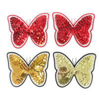 Vêtements pour vêtements Forme mixte personnalisée Cartoon Design logo Broderie Animaux Paillettes Mode Appliques Accessoires Patches