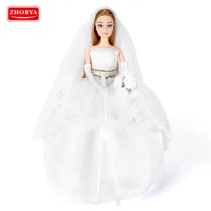 Zhorya-muñecas de princesas para niñas, juguetes de regalo, muñecas de boda