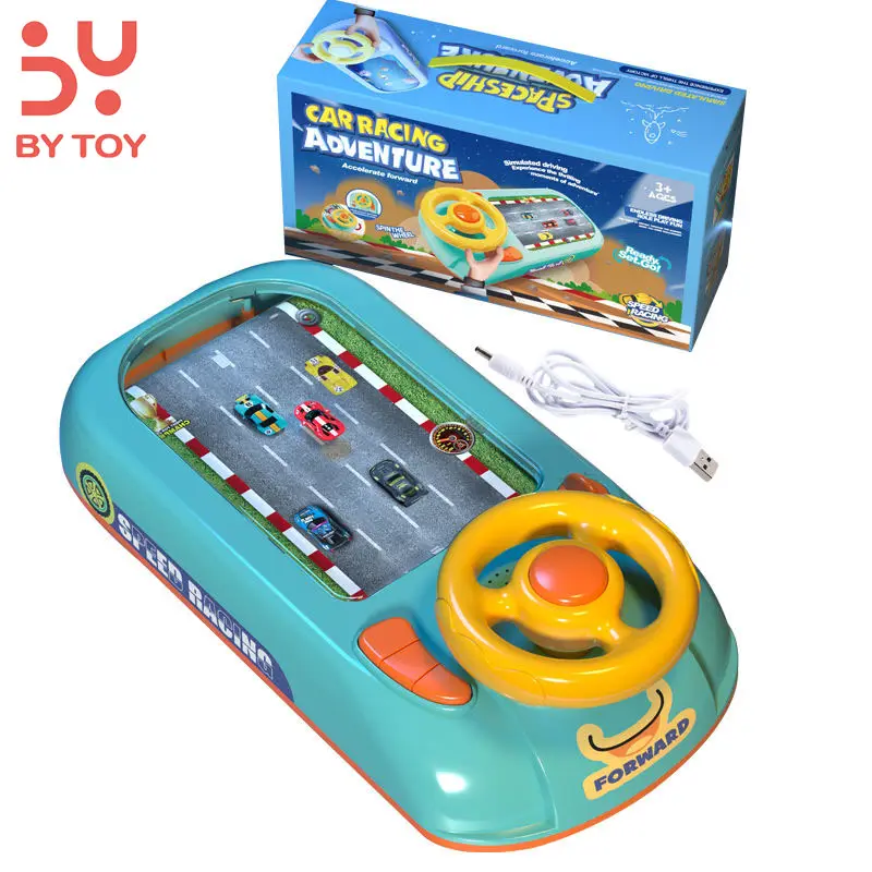 Children's fun competition competition big adventure game music light multi-mode simulation racing model juguet