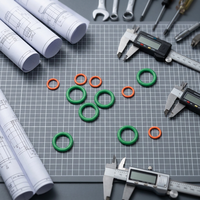Joint d'étanchéité flottant cylindrique plat en NBR/EPDM de couleur personnalisée, résistant à l'huile, pour applications industrielles, norme DKK AS568 PG