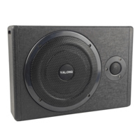 Sıcak satış ince 10 "Woofer araç hoparlörleri Subwoofer güçlü bas Subwoofer ile koltuk araba ses anfisi altında