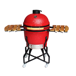 Barbecue Kamado Auplex Premium 21 pouces avec construction en acier inoxydable et céramique pour barbecue en plein air - Product Image 2