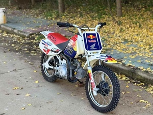 XR70cc Militaire Groene 4-takt Luchtgekoelde Eéncilinder Offroad Dirtbike Trommelrem <span class=keywords><strong>Mini</strong></span> Pitmotorfiets voor Beginners - Product Image 1