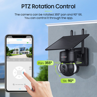SECTEC 3MP Mini batterie solaire 4G carte Sim sécurité Wifi sans fil extérieur solaire CCTV Ip système de Surveillance caméra sans fil