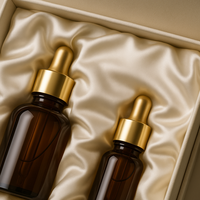 Boîte Cadeau Rigide de Luxe Personnalisée pour Cosmétiques et Soins, avec Insert en Soie, Couvercle et Base
