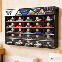 Présentoir en acrylique personnalisé pré-assemblé pour modèles de voitures et jouets de style asiatique avec éclairage et boîte de rangement pour usage domestique