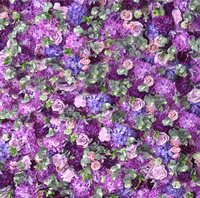 PRINTEMPS PLANTATION Mur de fleurs artificielles violettes Décoration de mariage Fleurs artificielles Mur de fleurs personnalisable