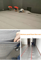 Moquette insonorisante moderne pour hôtel, sous-couche en mousse de caoutchouc, rembourrage 8 mm, sous-couche antidérapante