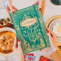 Cuaderno de Lujo Personalizado con Forma de Libro y Purpurina, Caja de Regalo de Recuerdo
