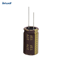 Supercondensateur cylindrique BITWELL série BWM, prix bas, ventes chaudes, 2,7 V 15 F, cycle de vie long, faible ESR, pour outils électriques