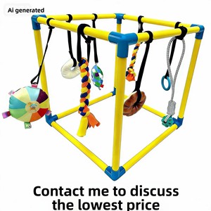 Gimnasio de Juego Educativo e Interactivo para Perros y Gatos, el Más Vendido Transfronterizo, con Marco Cuadrado Resistente, Modelo CY-0131 para Uso en Interiores - Product Image 1