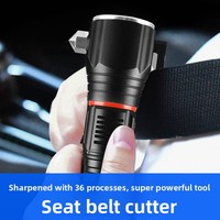 Vente directe usine Nouvelle lampe de travail d'urgence multifonctionnelle en alliage d'aluminium avec marteau de sécurité et lampe torche LED rechargeable