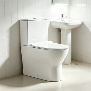 <span class=keywords><strong>Scarico</strong></span> a Parete in Ceramica a Due Pezzi, Facile da Pulire, Superficie Smaltata, <span class=keywords><strong>Scarico</strong></span> per WC di Alta Qualità - Product Image 1