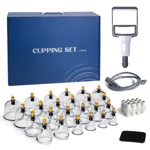 2024 prodotto caldo DropShipping 24 pezzi Set di terapia per coppettazione Hijama coppettazione Set di medicina tradizionale cinese per coppettazione - Product Image 1